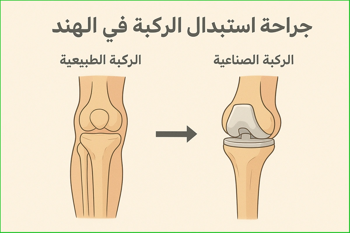 جراحة استبدال الركبة في الهند، انواع، أطباء، مستشفيات